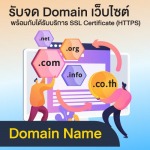 รับจด Domain เว็บไซต์ - รับทำเว็บไซต์  SEO การตลาดออนไลน์