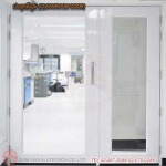 ประตูคลีนรูม ประตูบานเปิดทางเดียว (CLEANROOM DOOR) - รับติดตั้งประตูคลีนรูมประตูหน้าต่างอลูมิเนียม สยาม เอเซีย อลูเทค