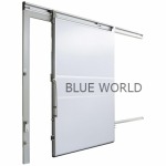ประตูบานเลื่อนห้องเย็น (Cold Room Sliding Door) - โรงงานติดตั้งม่านริ้วพลาสติกห้องเย็น บลูเวิลด์ เทรดดิ้ง