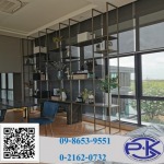 Stainless steel design and steel interior design.