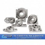 Stainless Steel Ball Bearing Units ลูกปืนเสื้อสแตนเลส - สายพานพลาสติกและอะไหล่ระบบลำเลียง - bkppass