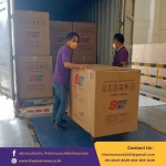 Car transporting goods with lifter in Bangkok - รับขนย้ายของครบวงจร-เดอะวันมูฟ