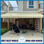 ช่างติดตั้งกันสาดผ้าใบ โครงหลังคา - ช เจริญผ้าใบ