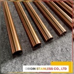 ขายส่งท่อสแตนเลสสีทอง - โรงงานพ่นสีสแตนเลส