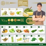 The company exports seasonal fruits and vegetables.