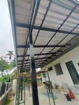 รับออกแบบติดตั้งโครงหลังคากันสาด - รางน้ำฝนอุบล วาริน ช.อาร์ท