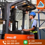 บริการซ่อมรถโฟล์คลิฟท์ไฟฟ้าแบบยืนขับ