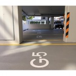 พื้นลานจอดรถ Car Park-Decking, พื้นทางจักรยาน Bike Lane - ออกแบบก่อสร้างสนามกีฬาพื้นพียู-บารมี