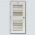 ประตูเหล็กเจาะช่องเกร็ดเต็มบาน Steel door with full louver - บริษัท เอ็มพีเค แมนูแฟคเจอริ่ง จำกัด