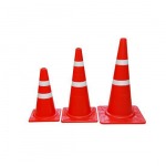 กรวยยางจราจรสีแดง - บริษัท กรุงสยามอุตสาหกรรมพลาสติค จำกัด