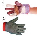 1. ถุงมือหนังแบบต่างๆ         2. ถุงมือสแตนเลสป้องกันการบาด