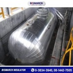 Insulated hot and cold water tanks - ฉนวนหุ้มท่อ เครื่องจักร แทงค์และวาล์ว - บิสมาร์ค เมทัล