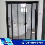 รับติดตั้งประตูกระจก - รับติดตั้งกระจกและอลูมิเนียม - สมุทรปราการ