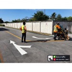 รับตีเส้นลูกศรบนถนน - บริษัท ไฮเปอร์เทค แอนด์ โซลูชั่นส์ จำกัด