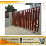 รับทำประตูรั้วสแตนเลสลายไม้ - Natcons-Technology