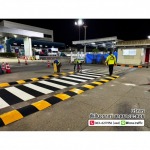 ติดตั้งหมอนคอนกรีตกั้นล้อรถ