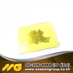 รับพิมพ์สติกเกอร์กระดาษทองด้าน ทองเงา เงินเงา เงินด้าน