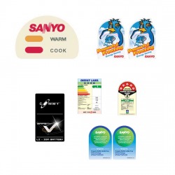 ป้ายฉลากสินค้าสติ๊กเกอร์กลุ่มเครื่องใช้อุปกรณ์ไฟฟ้า