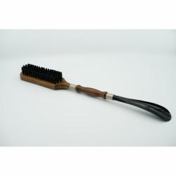 Shoe brush With spoon