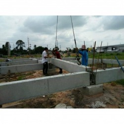 งานผลิต-ติดตั้งคานคอนกรีตสำเร็จรูป