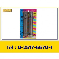 กลอนจัมโบ้ 8 นิ้วเรียบชุบสีดำ-แดง