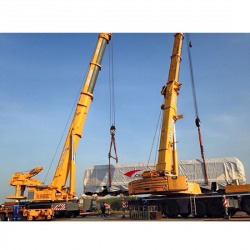 รถเครน 200 ตัน ยกหัวรถไฟคู่เครน 400 ตัน