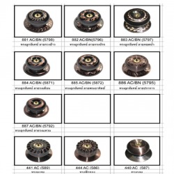 กุญแจลูกบิดลายคราม WORLD - AC Lock