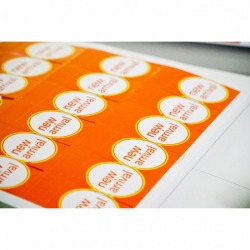 Print product label stickers