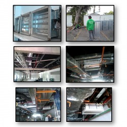 งานระบบระบายอากาศ รับเหมาวางระบบปรับอากาศ 