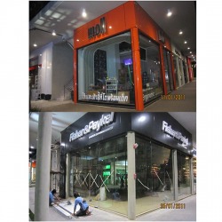 แผ่นอลูมิเนียมคอมโพสิต - ร้าน MOLL และร้าน FISHER & PAYKEL