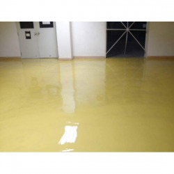 PU Concrete สีเหลืองมัสตาร์ด