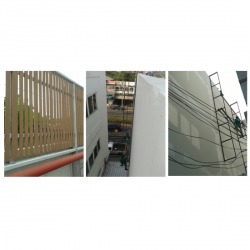 งานทำรั้วไม้ระแนงและซ่อมรอยร้าว ที่ บริษัท เมืองไทยประกันชีวิต  สาขาสระบุรี