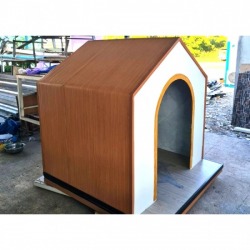 Pet house from shipping container