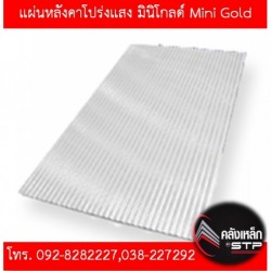 แผ่นหลังคา โปร่งแสง Mini Gold พัทยา บ่อวิน ระยอง 