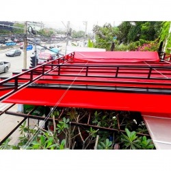 หลังคาผ้าใบเปิดปิดได้ ราคาถูก