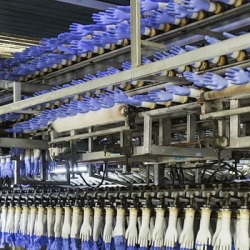 The company designs, installs machines for producing rubber gloves.