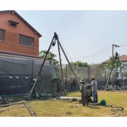 Dry bored pile system