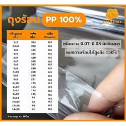ผู้ผลิต ขายส่ง ถุงร้อน (PP)