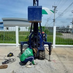 ตอกเสาเข็มกันบ้านทรุด ปทุมธานี