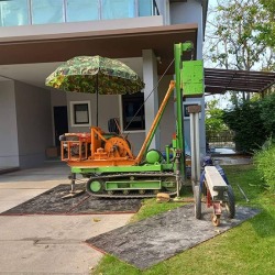 ตอกเสาเข็มสำหรับต่อเติมบ้าน