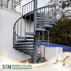 บันไดเหล็กภายนอก (Outdoor Steel Stair)