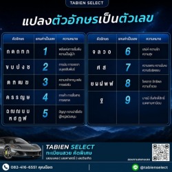 ทะเบียนรถมงคลเลขไหนดี