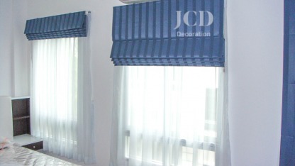 ม่านพับ (Folding Curtain) - ร้านผ้าม่าน สุขุมวิท (พระโขนง-เอกมัย) เจ ซี ดี