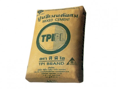 ปูนซีเมนต์ผสม (สีเขียว) ตรา TPI - ร้านวัสดุก่อสร้างนครปฐม