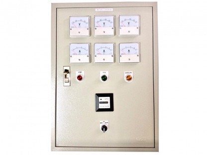 ตู้ไฟควบคุมปั๊มระบบไฟฟ้า 3 เฟส (Control panel, 380V/3 Phase) - ปั๊มจ่ายสารเคมี มาตรวัดน้ำ - บริษัท เอทีที อินดัสตรีส์ จำกัด