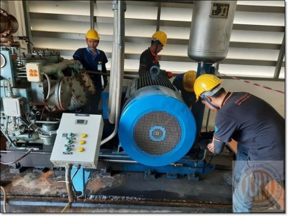 ซ่อมมอเตอร์คอนเดนซิ่งโรงน้ำแข็ง - รับซ่อมมอเตอร์อุตสาหกรรม กรุงเทพเกียร์ รุ่งเรืองแมคคานิค