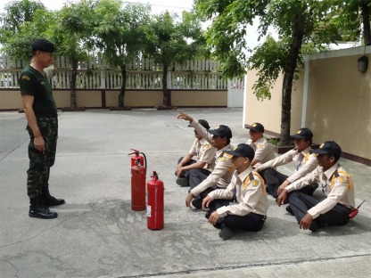 รปภ-ที่ผ่านการอบรมดับเพลิง - รักษาความปลอดภัย เอ็น.ไอ.วี.เซอร์วิส สมุทรปราการ