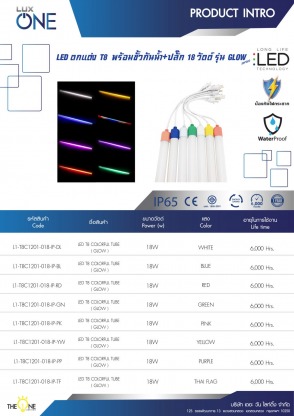 หลอดไฟนีออนสี หลอดไฟตกแต่ง ไม่กระชากไฟ คุณภาพดี ราคาถูก - จำหน่ายอุปกรณ์ไฟฟ้า ราคาถูก บุรีรัมย์ - ฮั่วฮะการไฟฟ้า