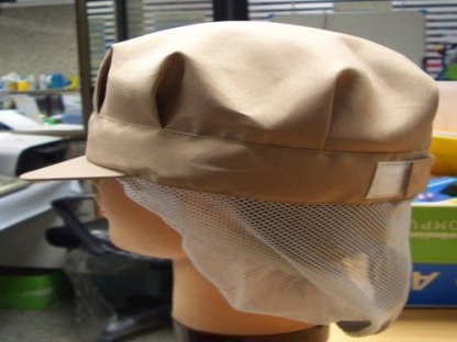 หมวก - หมวกแปดเหลี่ยมตาข่ายท้ายทอย