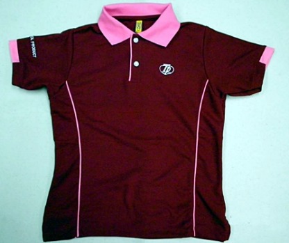 ตัดเสื้อ ตามสั่่ง - เสื้อยืดโปโลสีเลือดหมู